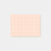 Grid paper: minimalist grid (Peach) ポストイット (正面)