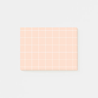Grid paper: minimalist grid (Peach) ポストイット