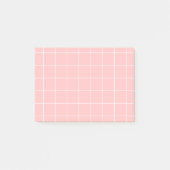Grid paper: minimalist grid (pink) ポストイット (正面)