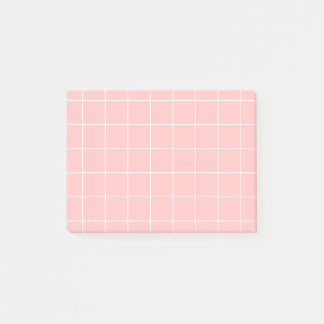 Grid paper: minimalist grid (pink) ポストイット