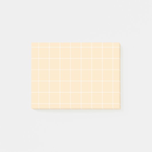 Grid paper: minimalist grid (vanilla) ポストイット (正面)