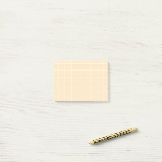 Grid paper: minimalist grid (vanilla) ポストイット (デスク上)