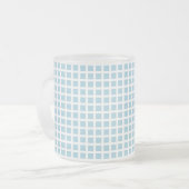 GRID : pastel blue フロストグラスマグカップ (正面左)