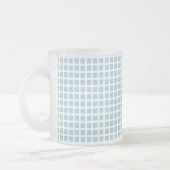 GRID : pastel blue フロストグラスマグカップ (左)