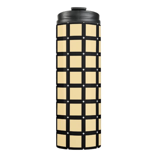 Grid Pattern Thermal Tumbler タンブラー (正面)
