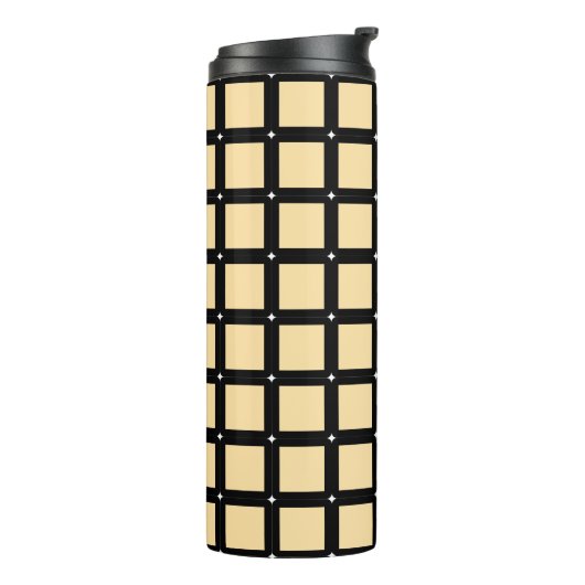 Grid Pattern Thermal Tumbler タンブラー (回転左)