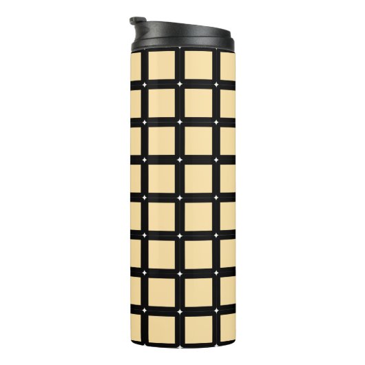 Grid Pattern Thermal Tumbler タンブラー (回転右)