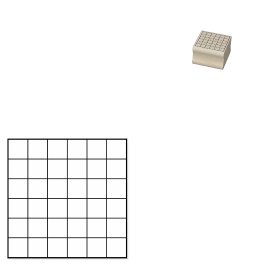 Grid Square Simple Blank Checkbox Plaid ラバースタンプ (押印)
