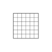 Grid Square Simple Blank Checkbox Plaid ラバースタンプ (インプリント)