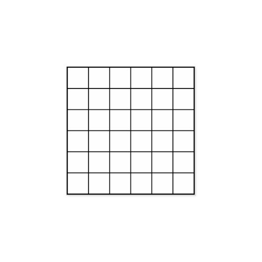 Grid Square Simple Blank Checkbox Plaid ラバースタンプ (インプリント)