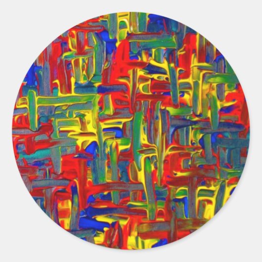 Gridlock 1.5インチステッカー ラウンドシール (正面)