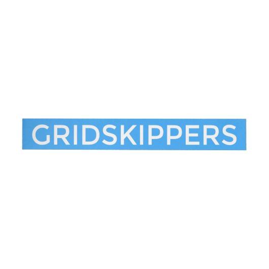 GRIDSKIPPERSのステッカー ラップアラウンド宛名ラベル (単一)