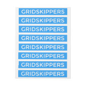 GRIDSKIPPERSのステッカー ラップアラウンド宛名ラベル (シート)