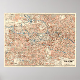 Grieben Berlin Stadtplan – Vintage German City Map ポスター