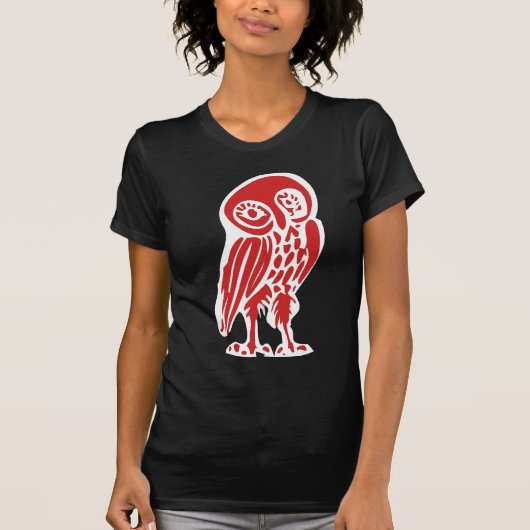 Griechenland Antike Eule Tシャツ (正面)