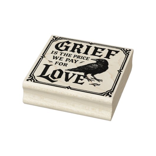 Grief is the price we pay for love rubber stamp ラバースタンプ (スタンプ)