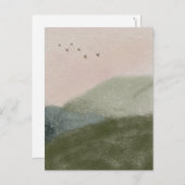 Grief Mourning Loss Flying Birds In Mountains Card ポストカード (正面/裏面)