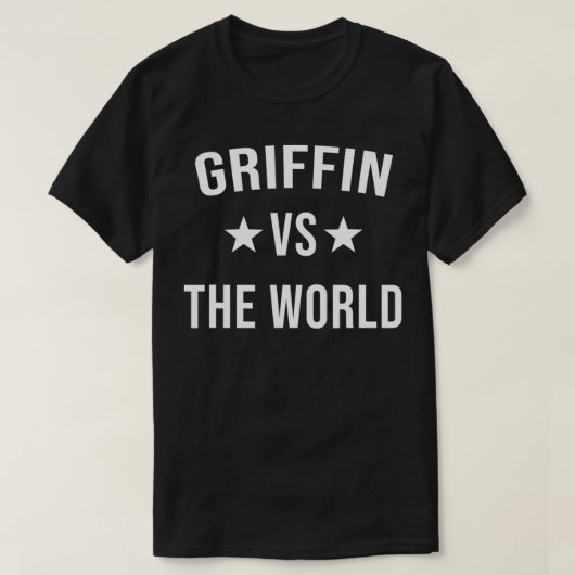 GRIFFIN対世界ファミリー懇親会姓チーム Tシャツ (デザイン正面)