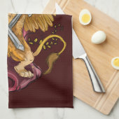 Griffin with Swords キッチンタオル (四つ折り)