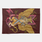 Griffin with Swords キッチンタオル (横)
