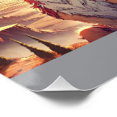 Griffins, Dragons, & Desolate landscapes ポスター (コーナー)