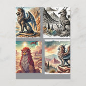 Griffins, Dragons, & Desolate landscapes ポストカード (正面)