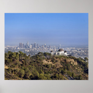 Griffith Parkのハイキングコースからの眺め ポスター
