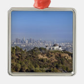 Griffith Parkのハイキングコースからの眺め メタルオーナメント (正面)