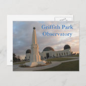 Griffith Park Observatory ポストカード (正面/裏面)