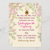 Grihapravesh Invitations 招待状 (正面/裏面)