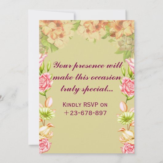 Grihapravesh Invitations  招待状 (裏面)