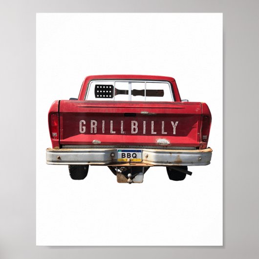 Grilbilly おもしろい Bbq （背面の画像）_1 ポスター (正面)