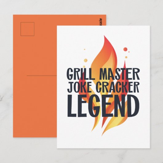 Grill Legend BBQポスター ポストカード (正面/裏面)