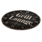 Grill Lounge Rustic BBQ Man Cave Grill Master Gift カッティングボード (角)