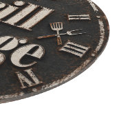 Grill Lounge Rustic BBQ Man Cave Grill Master Gift カッティングボード (角)