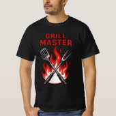 Grill Master – BBQ Father’s Day T-Shirt Tシャツ (正面)