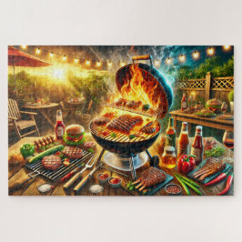 Grill Master BBQ Funny Father's Day Cookout Gift ジグソーパズル