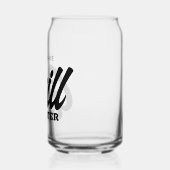 Grill Master can glass with custom BBQ chef name ガラス缶 (左)