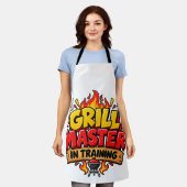 Grill Master In Training BBQ Apron エプロン (着用した状態)