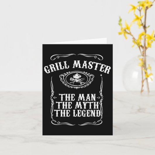 Grill Master The Man  カード (黄色い花)