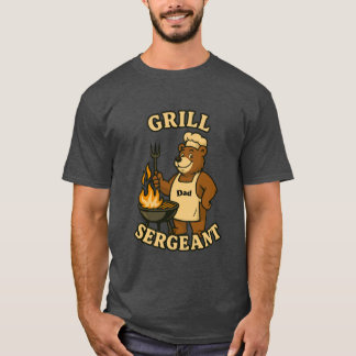 Grill Sergeant Bär Design für Papa Tシャツ
