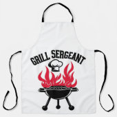 Grill Sergeant Funny BBQ Apron エプロン (正面)