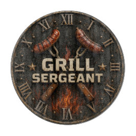 Grill Sergeant Funny BBQ Grill Master Barbecue カッティングボード