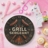 Grill Sergeant Funny BBQ Grill Master Barbecue ペーパープレート (パーティー)