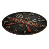 Grill Sergeant Funny BBQ Grill Master Man Cave カッティングボード (角)