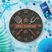 Grill Sergeant Funny BBQ Grill Master Man Cave ペーパープレート (パーティー)