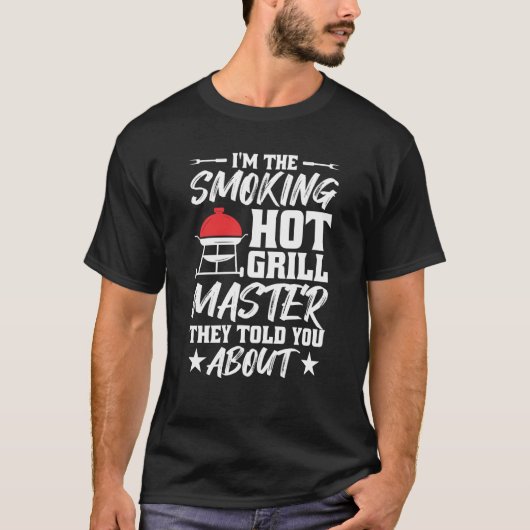 Grill Smoking Master Grilling Barbecue Tシャツ (正面)
