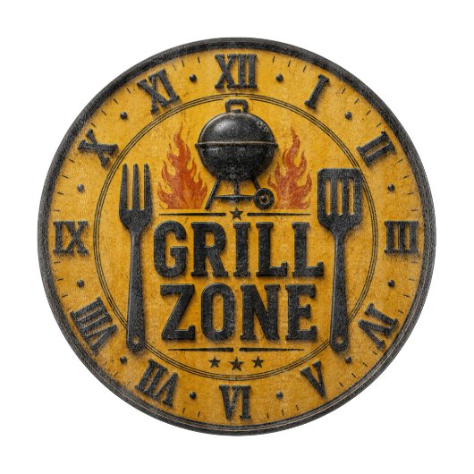 Grill Zone BBQ Grill Master Kitchen Rustic カッティングボード (正面)