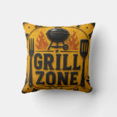 Grill Zone BBQ Grill Master Kitchen Rustic クッション (裏面)