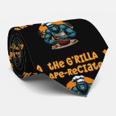G'rilla Master BBQ グリルマスターを称えよう 面白いダジャレ ネクタイ (ロール)